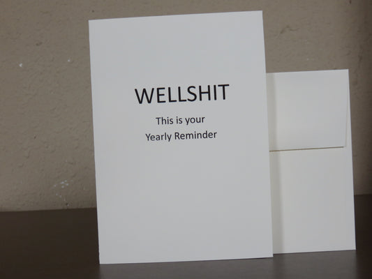 3 Wellshit Birthday cards