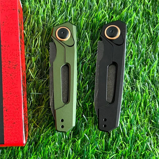 KS 7550 Pocket Folding Knife 8Cr13Mov Blade Aviation Aluminum Handle