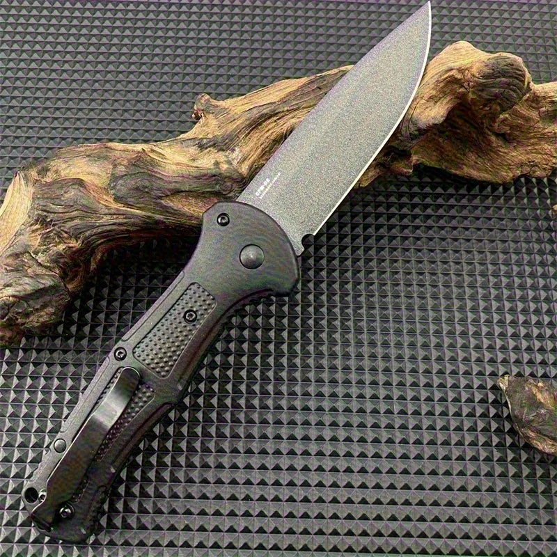 BM 9070 Folding Pocket Knife Drop Point Plain Blade Grivory Handle