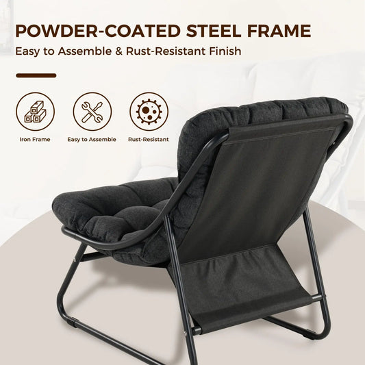 Outdoor Lounge Chair + Foot Stool