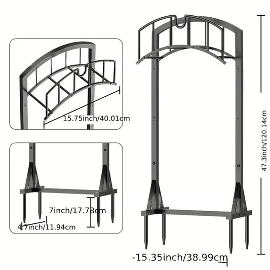 Metal Hose Stand Sturdy Freestanding