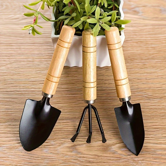 3pcs, Gardening Tool Set (shovel, Rake, Spade)