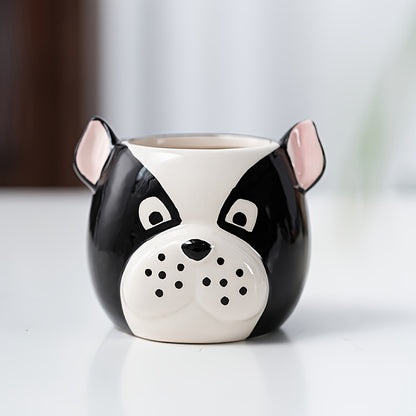 Ceramic Cartoon Animal Plant Pots - Cute Dog Series