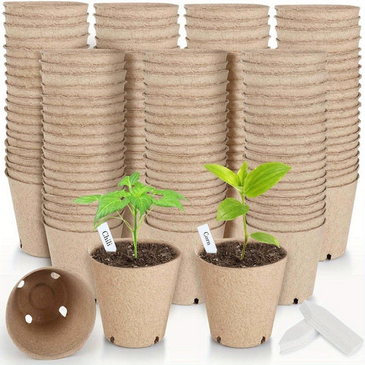 40pcs Peat Pots – 3.15" Round Nursery Pots