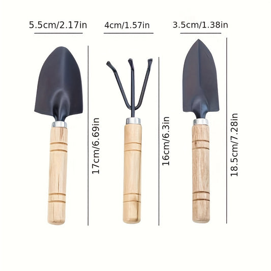 3pcs, Gardening Tool Set (shovel, Rake, Spade)