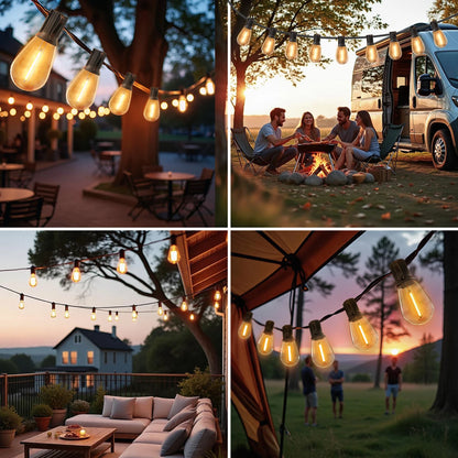 S14 100ft and 50ft Solar String Lights Waterproof Outdoor Garden Patio Backyard