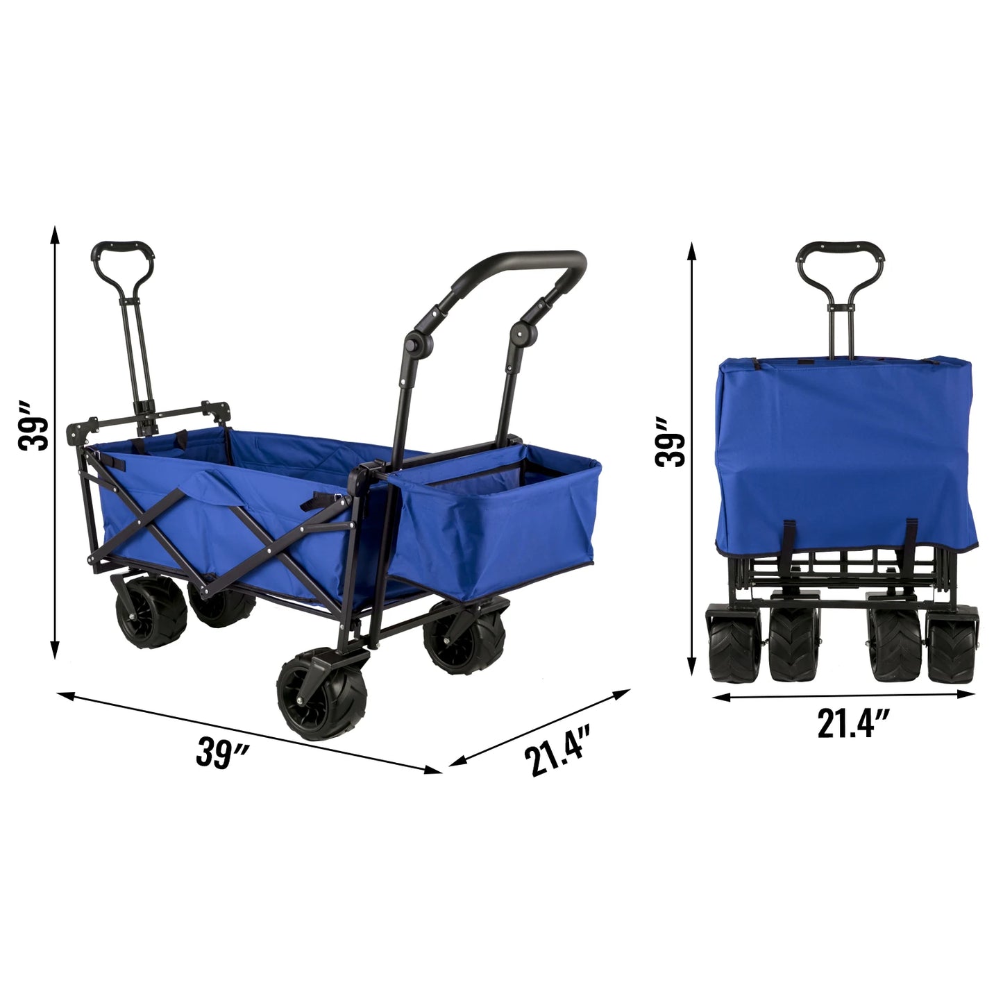 This fold-and-go hauler, built tough-220 lb capacity, steel frame strength, and removable fabric liner with shade awning. Ready when  you are, no assembly needed.
