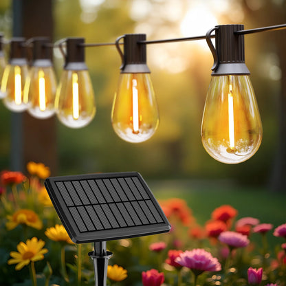 S14 100ft and 50ft Solar String Lights Waterproof Outdoor Garden Patio Backyard