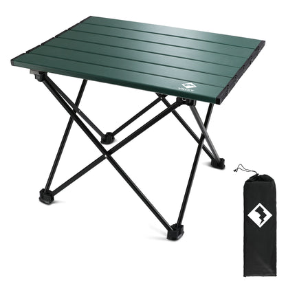 Portable Camping Side Table, Ultralight Aluminum Folding Table with Carry Bag
