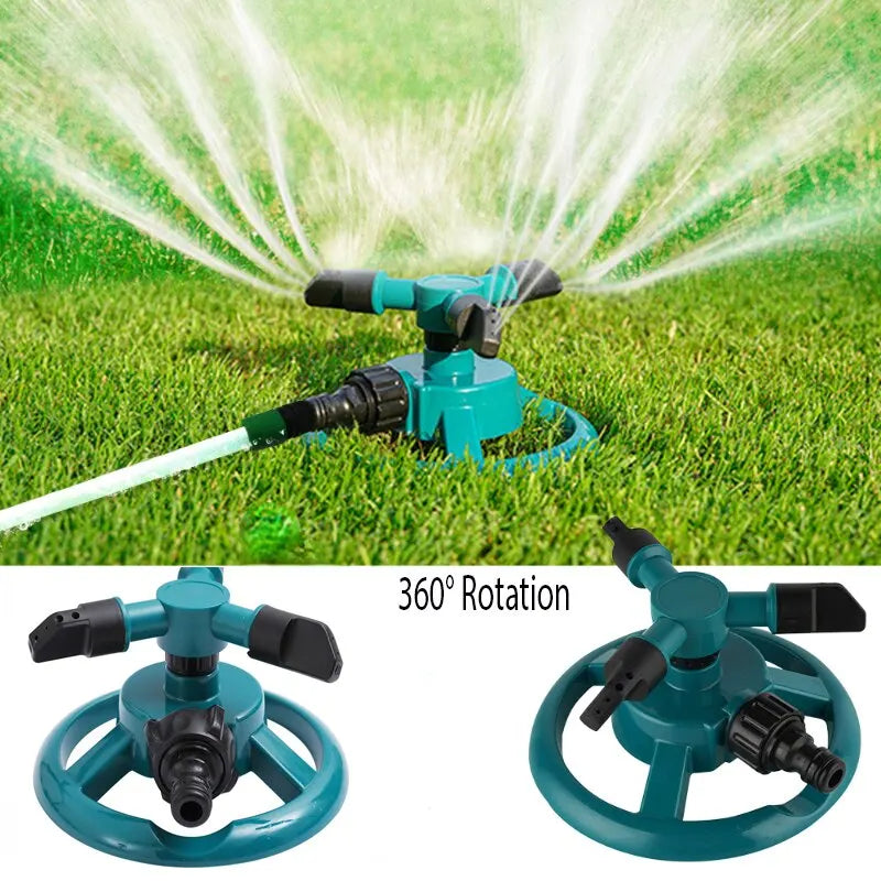 This 360° Automatic Rotating Sprinkler Nozzle delivers even, all-around coverage