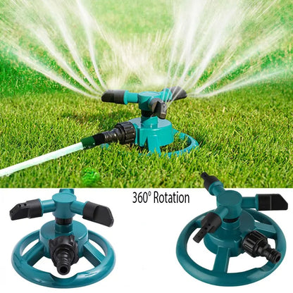 This 360° Automatic Rotating Sprinkler Nozzle delivers even, all-around coverage