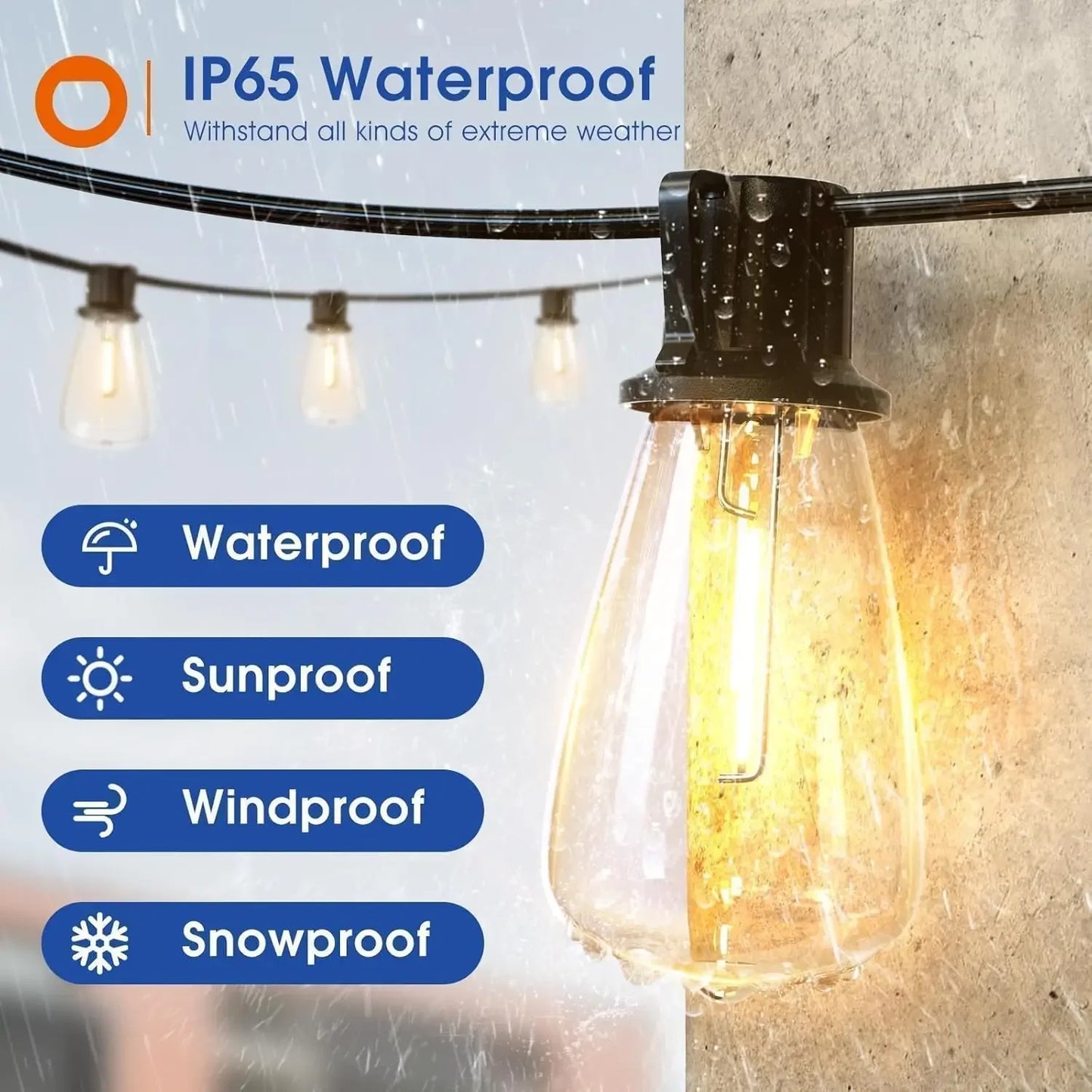 150FT LED Outdoor String Lights — Built for Real Weather and Real Life