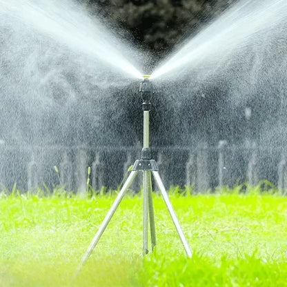 Upgrade your watering setup with this 360° Rotating Irrigation Tripod Sprinkler!