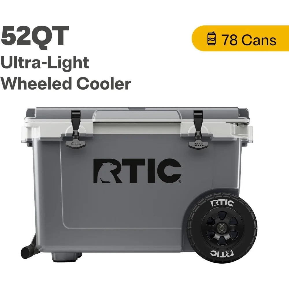 52 Quart Ultra-Light Wheeled Hard Cooler
