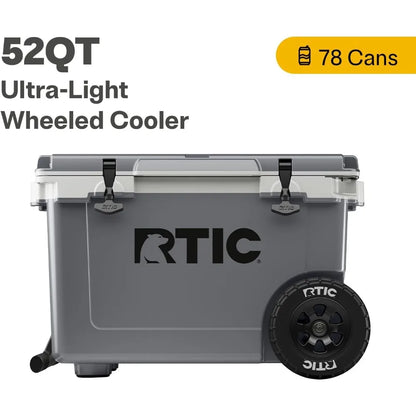 52 Quart Ultra-Light Wheeled Hard Cooler