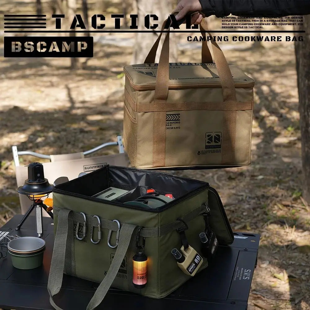 Here's a large capacity storage bag, for all your camping or hunting needs