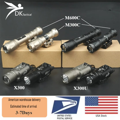 Tactical SF X300 X300U M600C M300 Flashlight Fit 20mm Rail