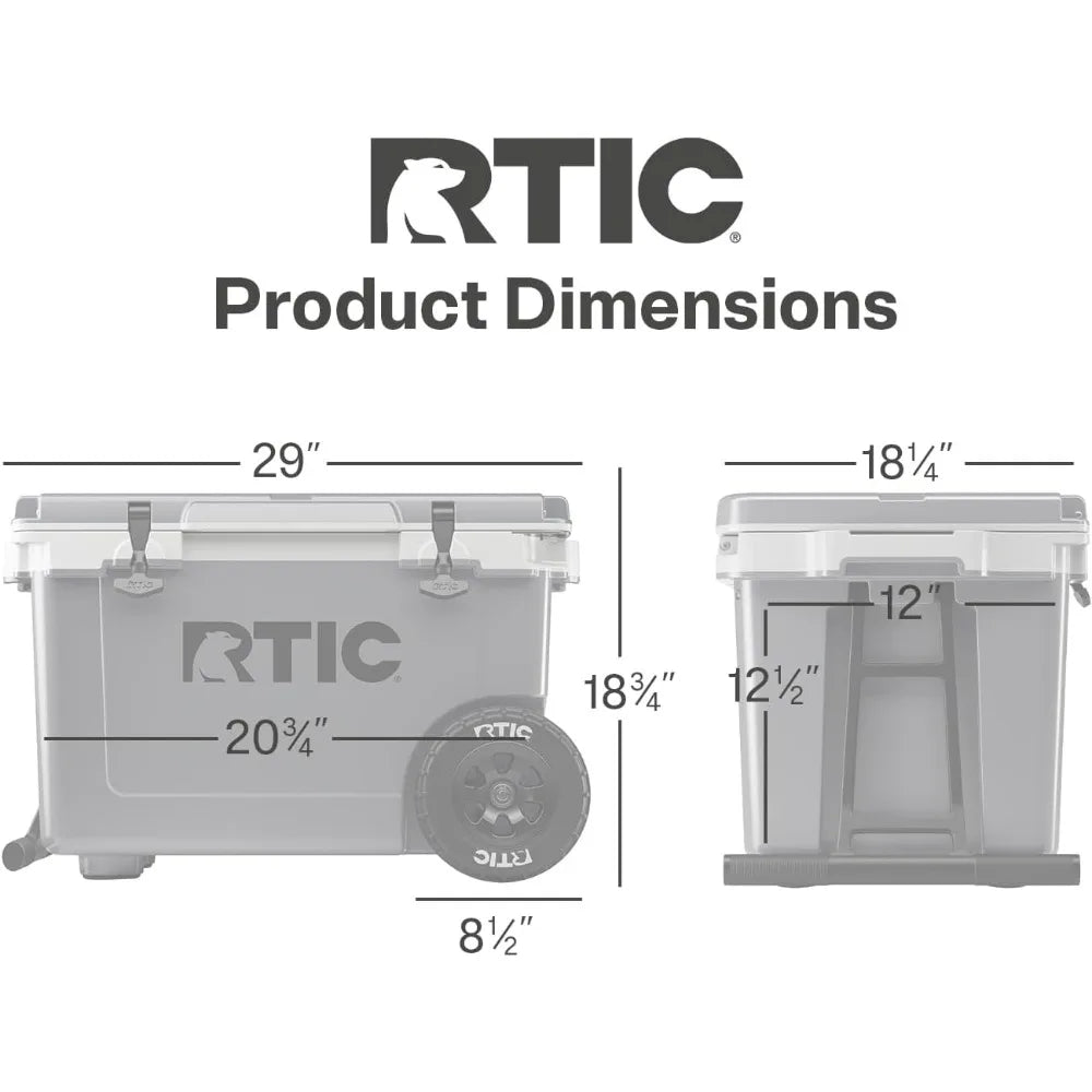 52 Quart Ultra-Light Wheeled Hard Cooler