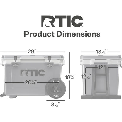 52 Quart Ultra-Light Wheeled Hard Cooler