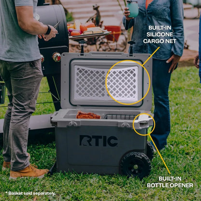 52 Quart Ultra-Light Wheeled Hard Cooler