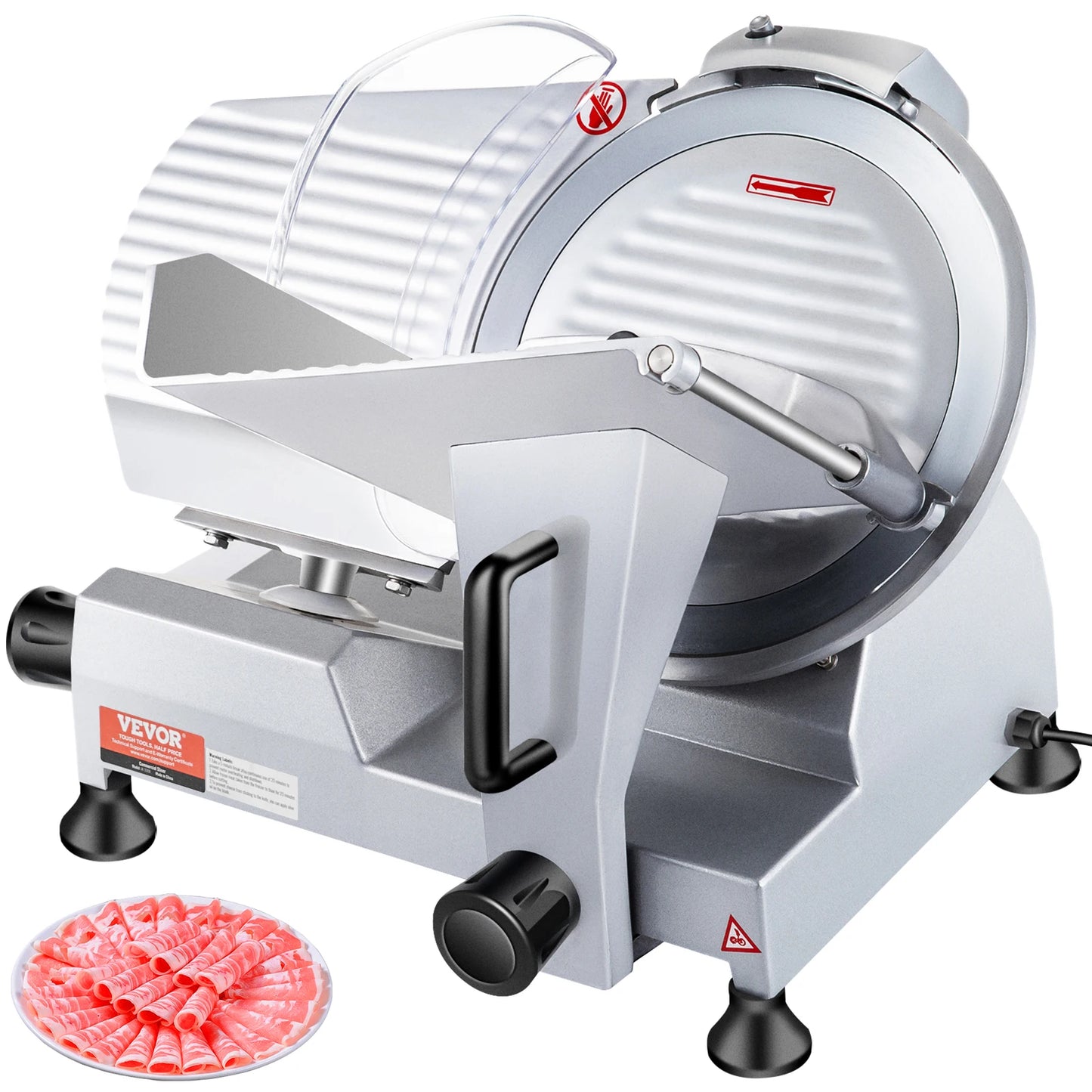 240W Electric Commercial Meat Slicer-Deli Food Slicer "10" Carbon Steel Blade