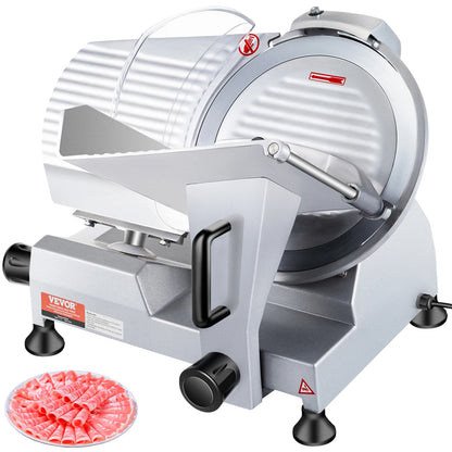 240W Electric Commercial Meat Slicer-Deli Food Slicer "10" Carbon Steel Blade