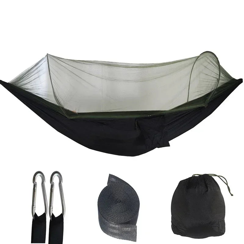 2 Person Outdoor Camping Hammock with Mosquito Net Portable Comfortable Sleeping Tent Hammock