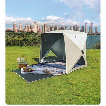 Camping Tent for Outdoor Picnic and Park Shelter Quick Open 3-4 Person Beach Tent