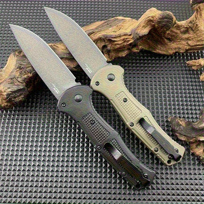 BM 9070 Folding Pocket Knife Drop Point Plain Blade Grivory Handle