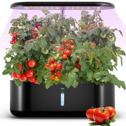 Hydroponic Growing System Indoor Garden with Automatic Timer LED Growth Lamp