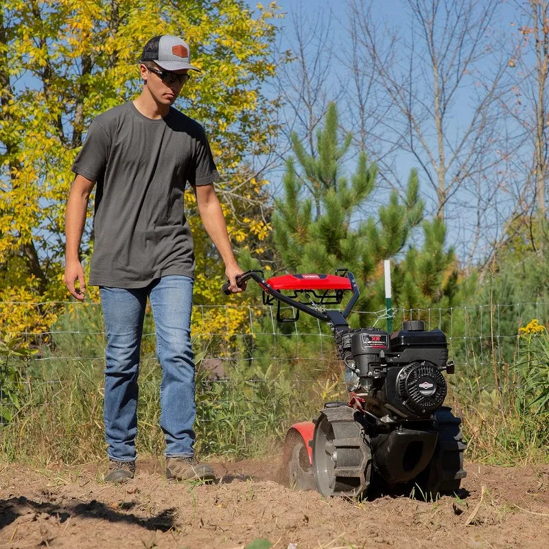 Dual Direction Rear Tine Tiller, 127cc Briggs & Stratton 4-Cycle Engine, Airless Tires, Instant Reverse