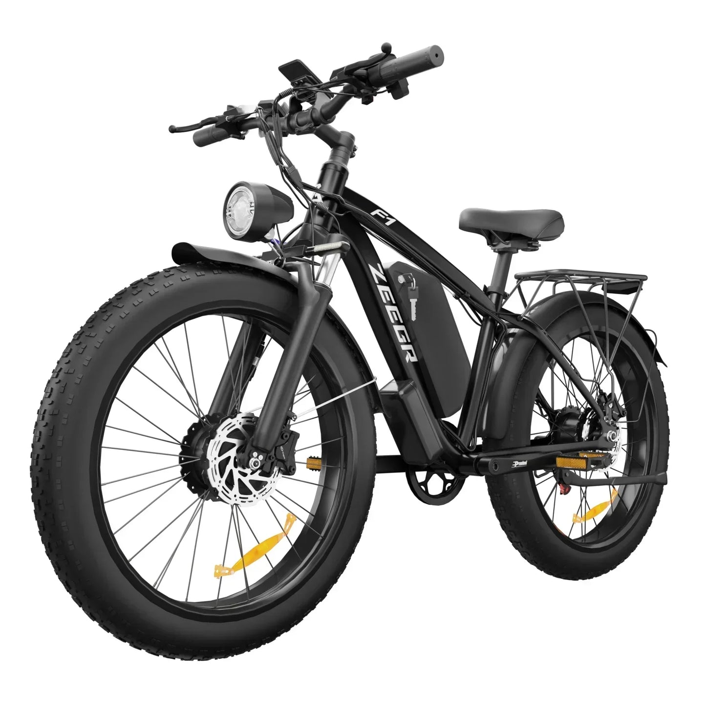 The F1 2000w dual motor 48v Electric bike is built for the backroads.  Power you can count on, mile after mile.