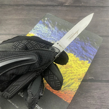 EDC Folding Blade Knife- 440C Blade-Nylon Fiber Handle