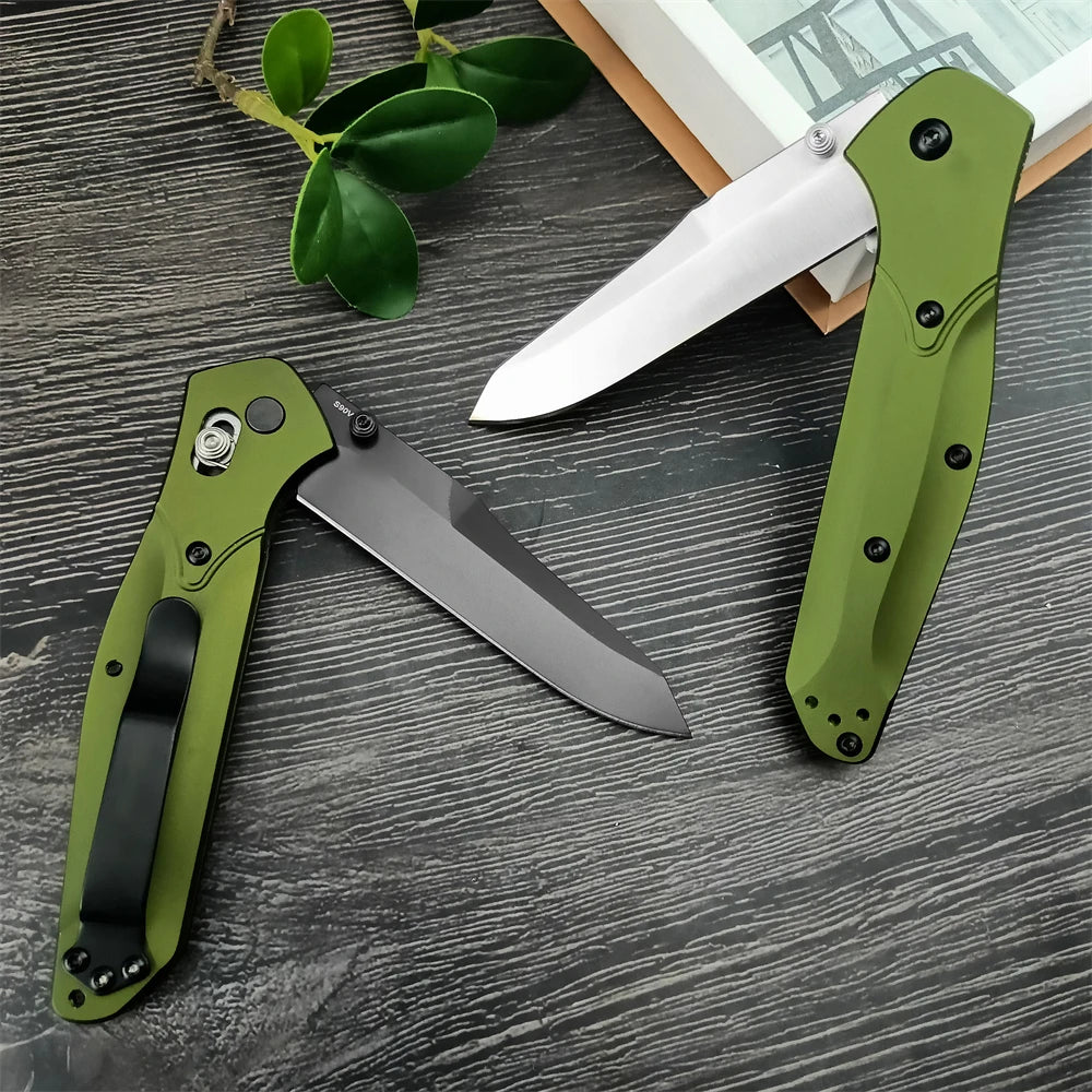 D2 940 Folding Pocket Knife Aluminium Handle