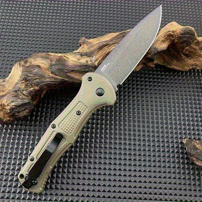 BM 9070 Folding Pocket Knife Drop Point Plain Blade Grivory Handle