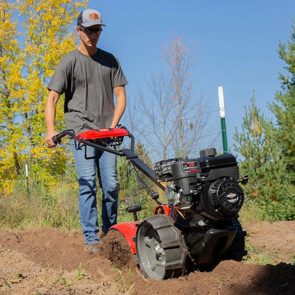 Dual Direction Rear Tine Tiller, 127cc Briggs & Stratton 4-Cycle Engine, Airless Tires, Instant Reverse