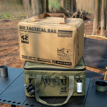 Here's a large capacity storage bag, for all your camping or hunting needs