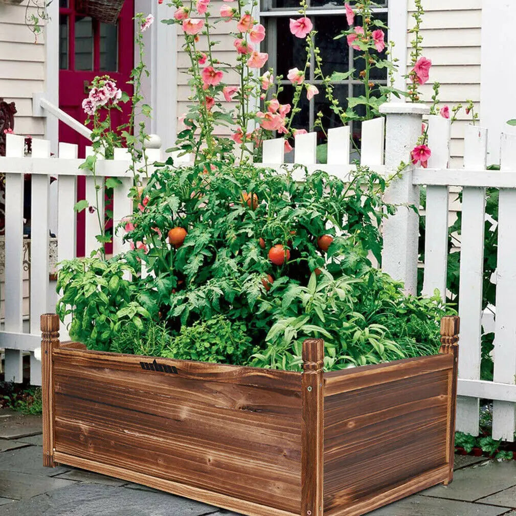 Need a smaller planter box for that awkward spot on the porch or patio.  This pine wood 35"x12"x13" is perfect.