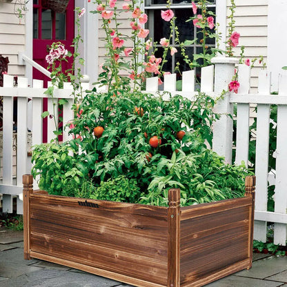 Need a smaller planter box for that awkward spot on the porch or patio.  This pine wood 35"x12"x13" is perfect.