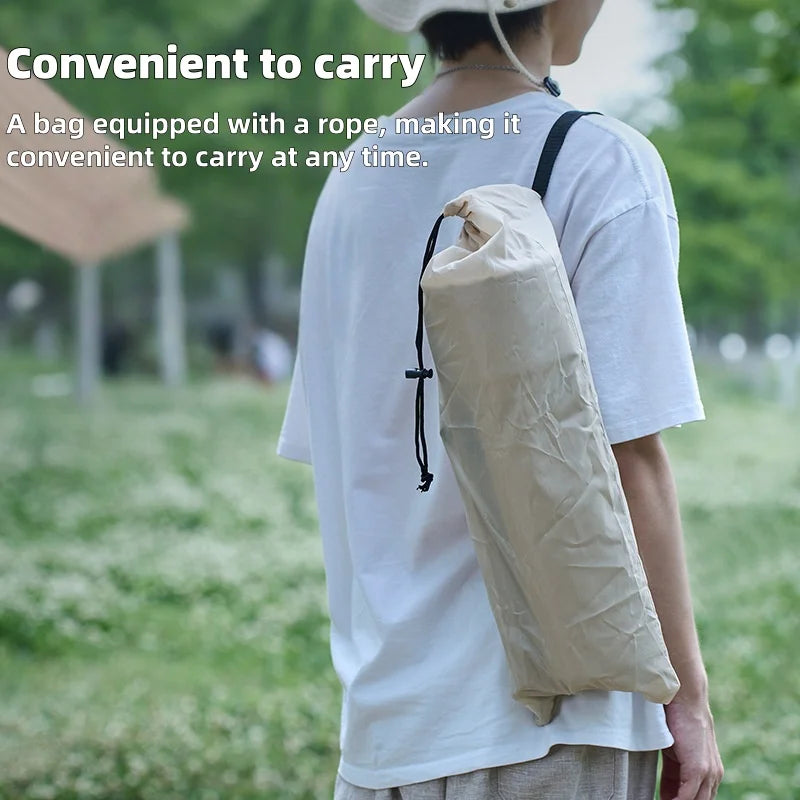 Portable and foldable outdoor camping chair. Compact in size, lightweight, suitable for use on beaches, lawns and gardens.