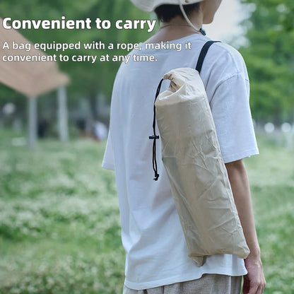 Portable and foldable outdoor camping chair. Compact in size, lightweight, suitable for use on beaches, lawns and gardens.