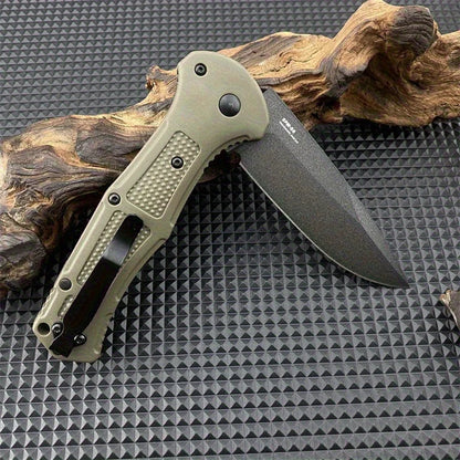 BM 9070 Folding Pocket Knife Drop Point Plain Blade Grivory Handle