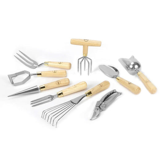 9 Piece Stainless Steel Gardening Tool Set