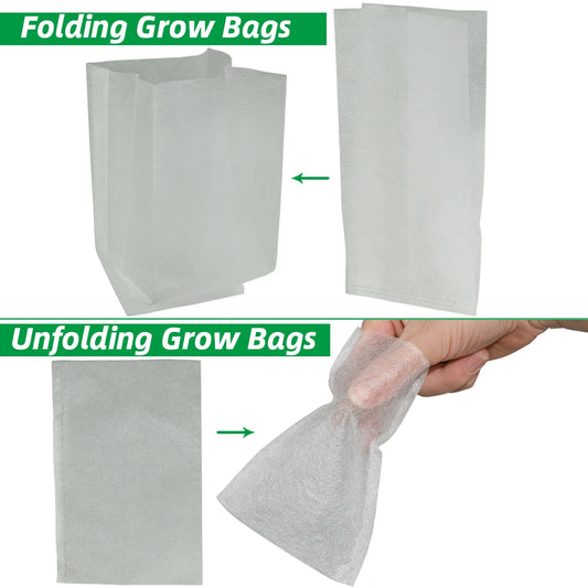 Biodegradable Nursery Grow Bags — 50–100 Pack