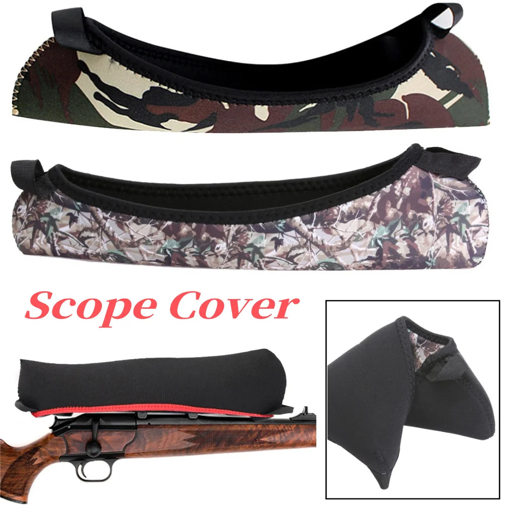Dustproof Outdoor Hunting Gun Scope Cover Neoprene Scope Cover Fits 10 in Length Scopes