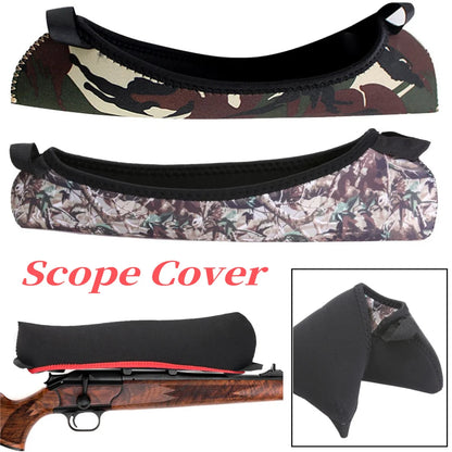 Dustproof Outdoor Hunting Gun Scope Cover Neoprene Scope Cover Fits 10 in Length Scopes