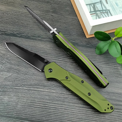 D2 940 Folding Pocket Knife Aluminium Handle