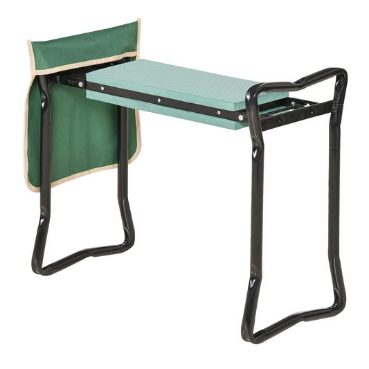 Garden Kneeling Bench with Tool Pouch