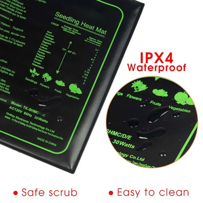 🌱 50W Adjustable Thermostat Seedling Heating Mat