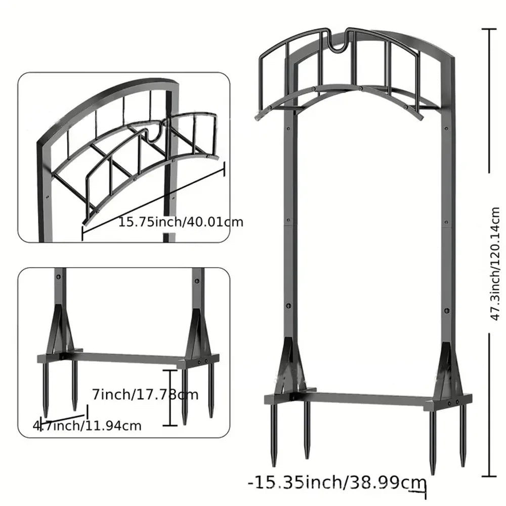 Metal Hose Stand Sturdy Freestanding
